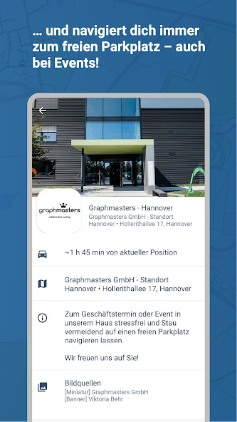 Event parking guidance in NUNAV Navigation